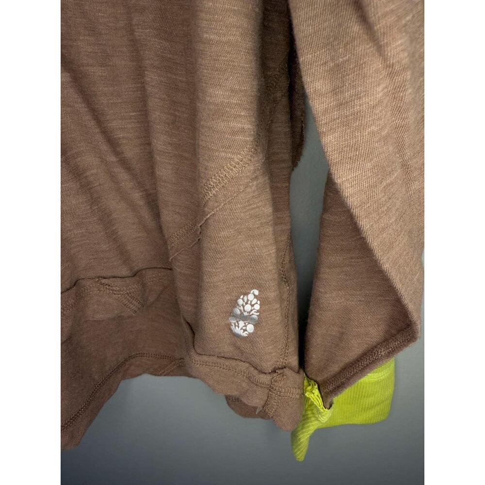 FP Movement All About It Colorblock Long Sleeve Workout Top Elderberry Tea Med - Picture 5 of 12